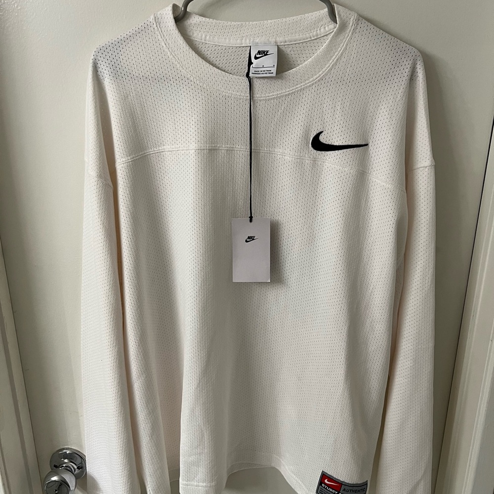 Nike x Stussy Dri fit Cream Long Sleeve Jersey